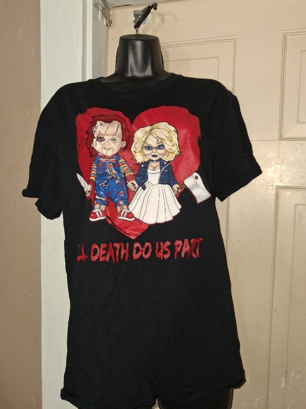 Chucky and the bride graphic tee